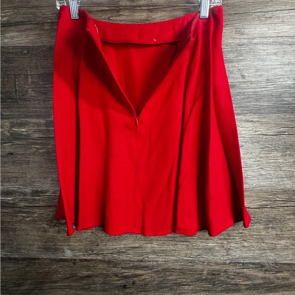 Express Red Blazer Tailored Suit Jacket and Skirt Size 9/10 - Picture 8 of 9